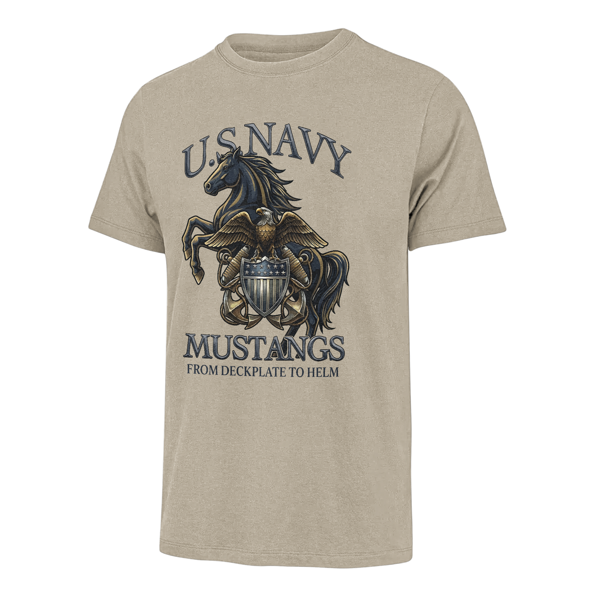 Navy Mustangs From Deckplate To Helm Classic T-shirt