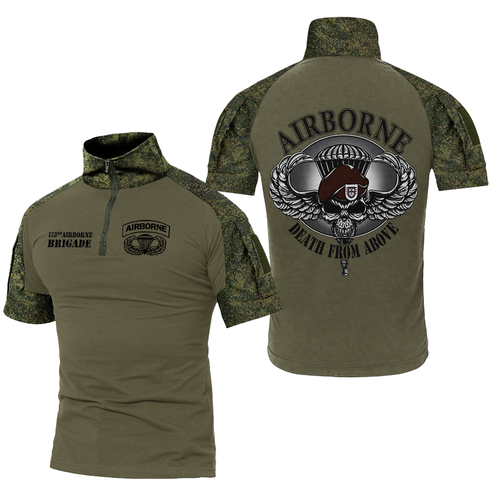 173rd Airborne Brigade Death From Above Tactical Polo Shirt