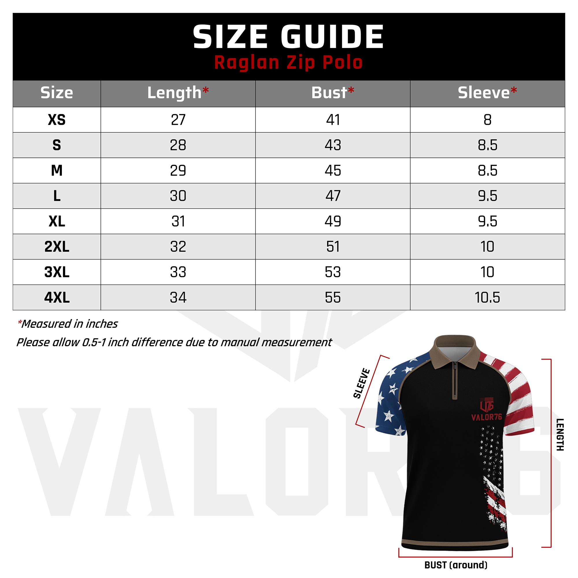 Airborne There's No Ex-Paratroopers Raglan Zip Polo Shirt