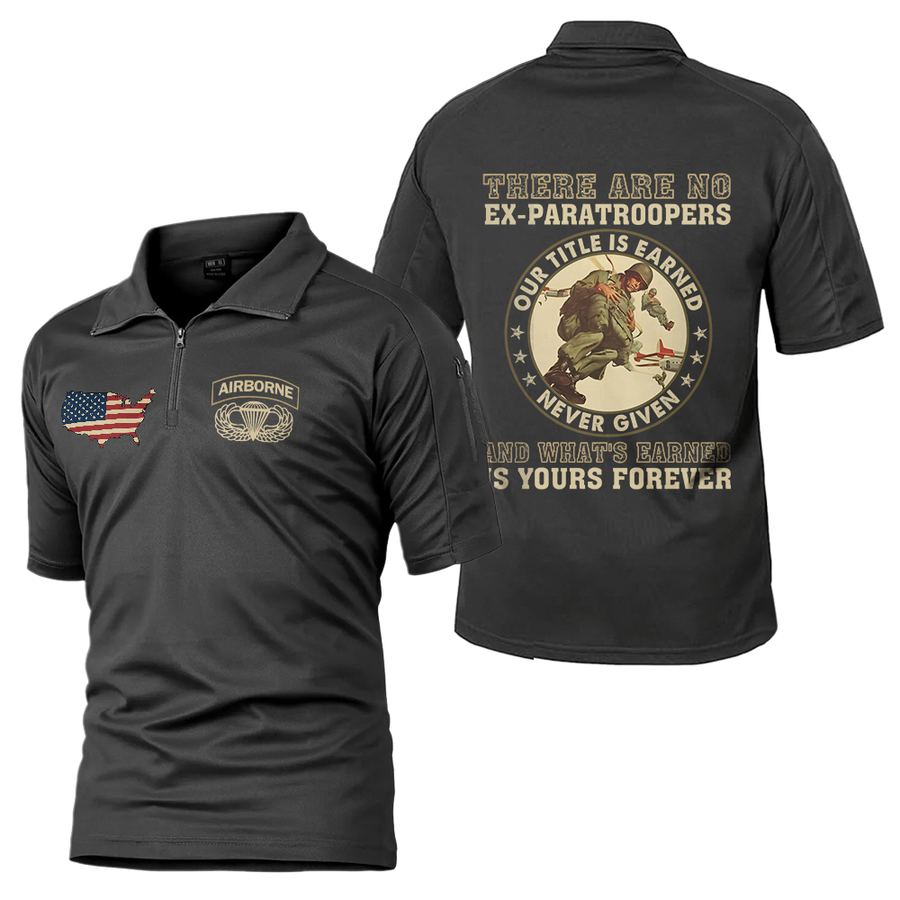 There's No Ex-Paratroopers Tactical Polo Shirt