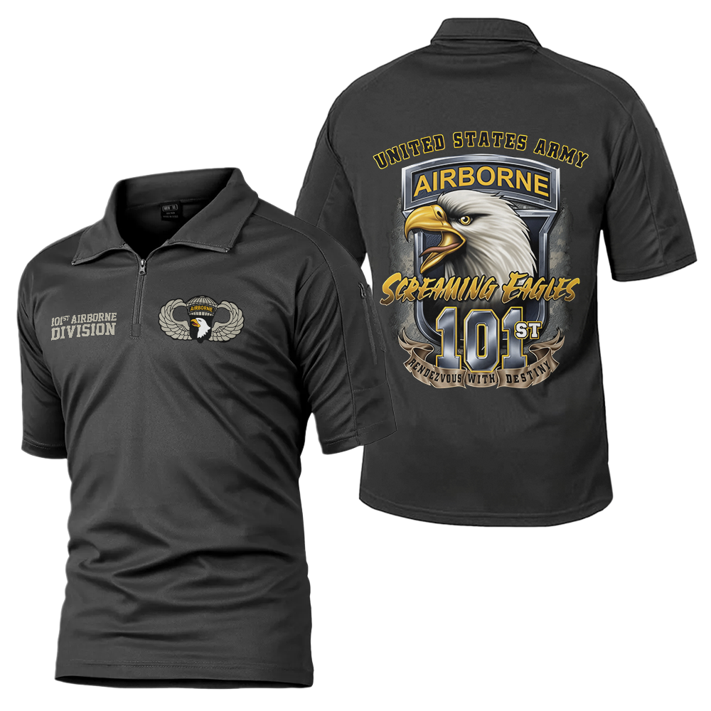 101st Airborne Screaming Eagles Tactical Polo Shirt