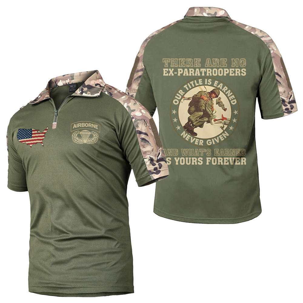 There's No Ex-Paratroopers Tactical Polo Shirt
