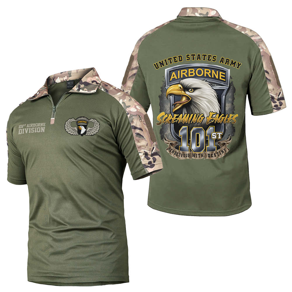 101st Airborne Screaming Eagles Tactical Polo Shirt