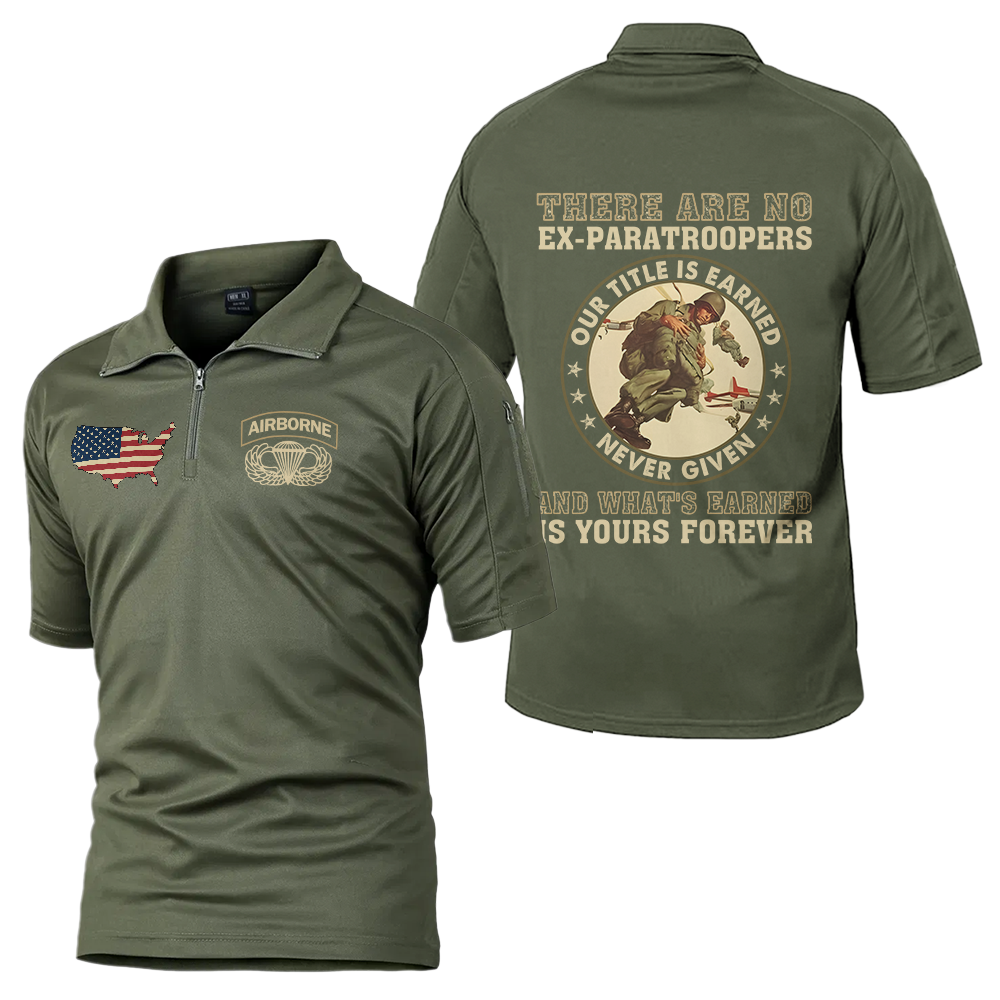 There's No Ex-Paratroopers Tactical Polo Shirt