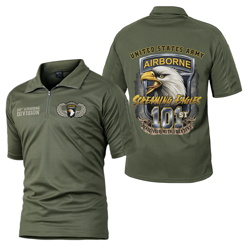 101st Airborne Screaming Eagles Tactical Polo Shirt