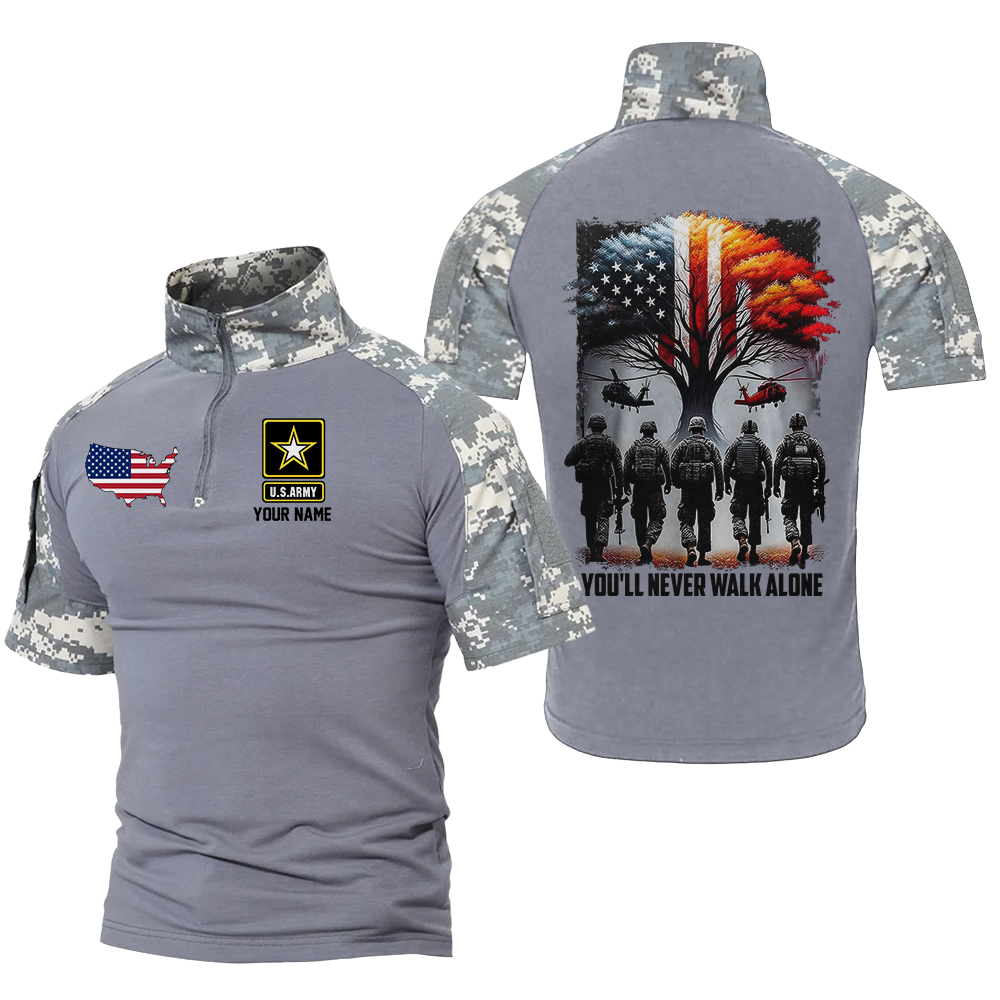 Personalized You'll Never Walk Alone Tactical Polo Shirt