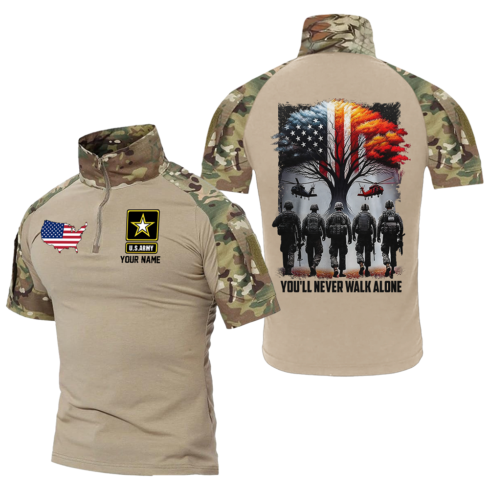 Personalized You'll Never Walk Alone Tactical Polo Shirt