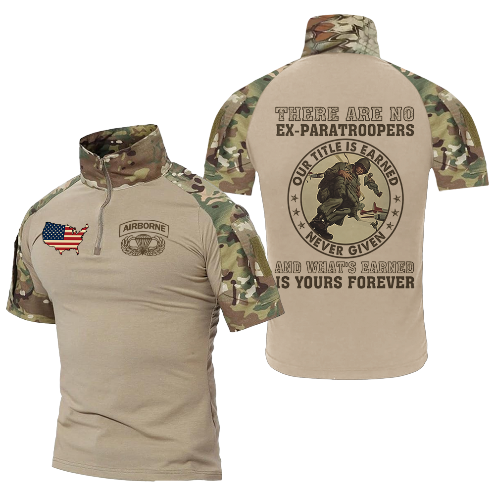 There's No Ex-Paratroopers Tactical Polo Shirt