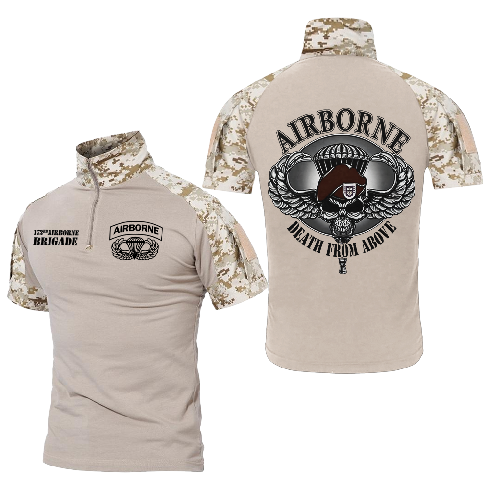 173rd Airborne Brigade Death From Above Tactical Polo Shirt