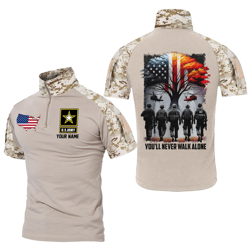 Personalized You'll Never Walk Alone Tactical Polo Shirt