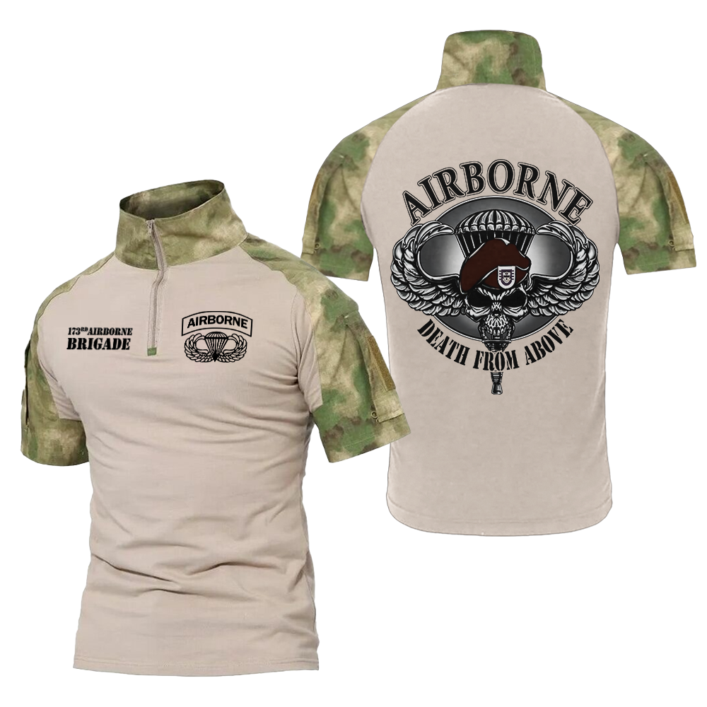 173rd Airborne Brigade Death From Above Tactical Polo Shirt