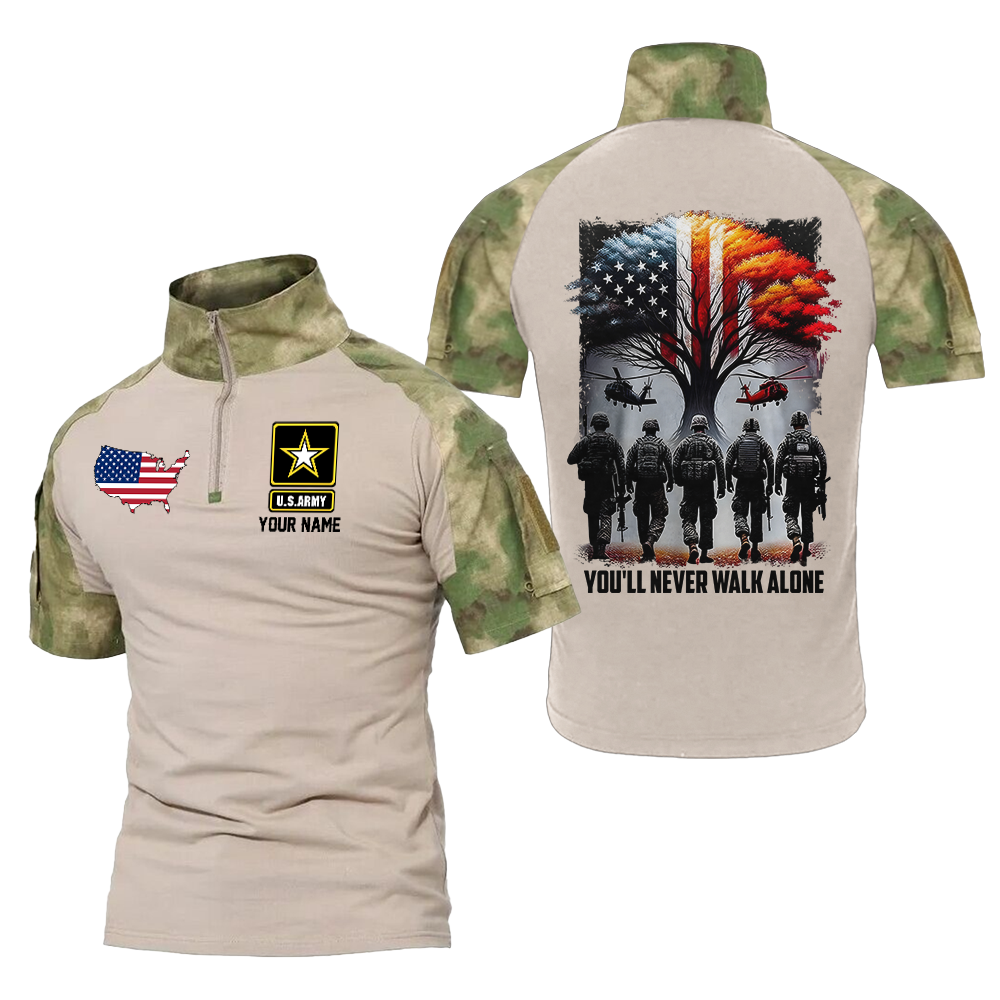 Personalized You'll Never Walk Alone Tactical Polo Shirt