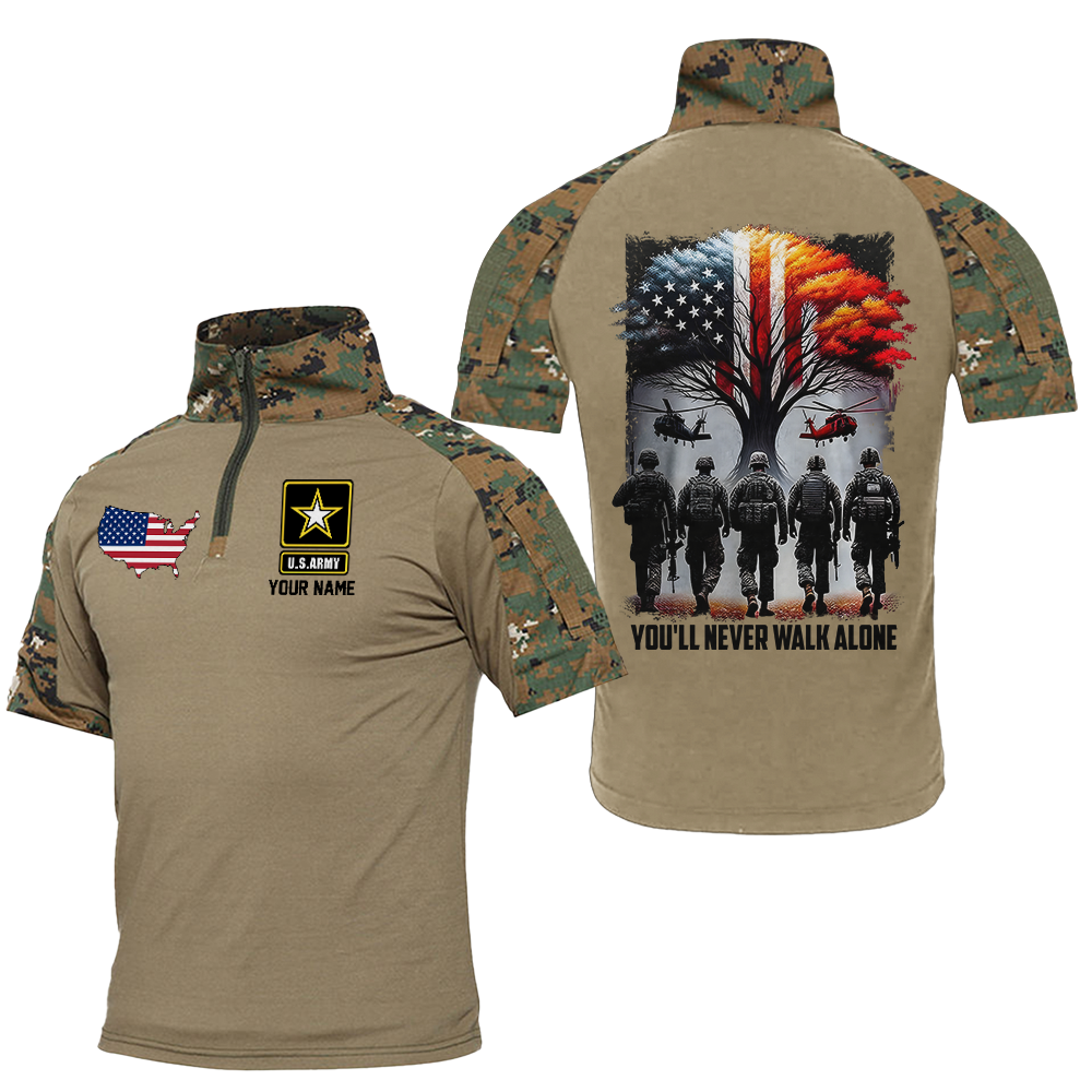 Personalized You'll Never Walk Alone Tactical Polo Shirt