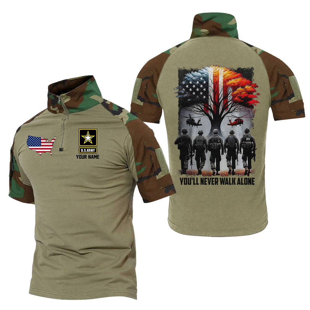 Personalized You'll Never Walk Alone Tactical Polo Shirt
