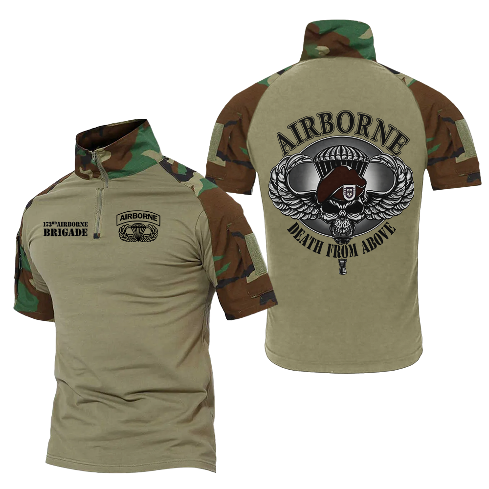 173rd Airborne Brigade Death From Above Tactical Polo Shirt
