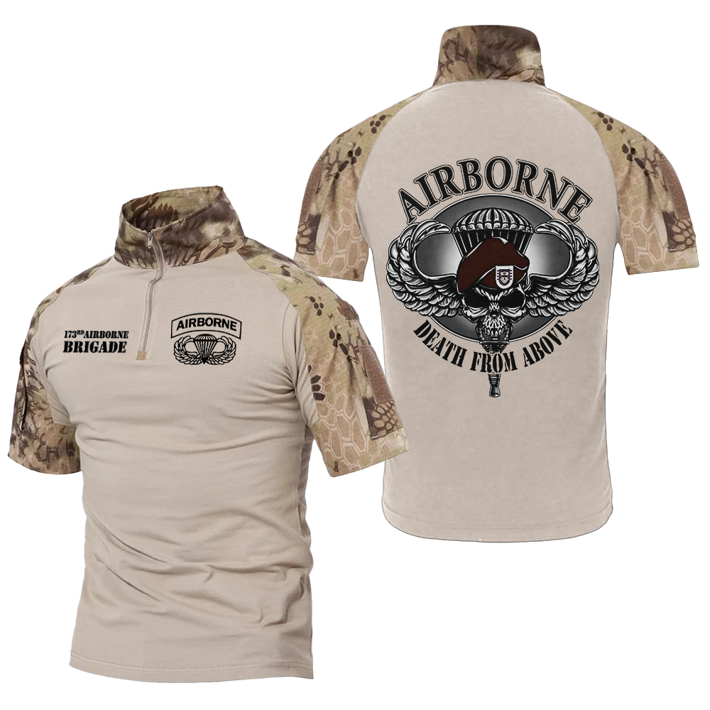 173rd Airborne Brigade Death From Above Tactical Polo Shirt