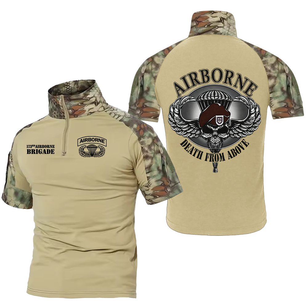 173rd Airborne Brigade Death From Above Tactical Polo Shirt
