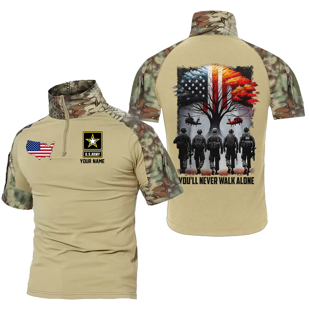 Personalized You'll Never Walk Alone Tactical Polo Shirt