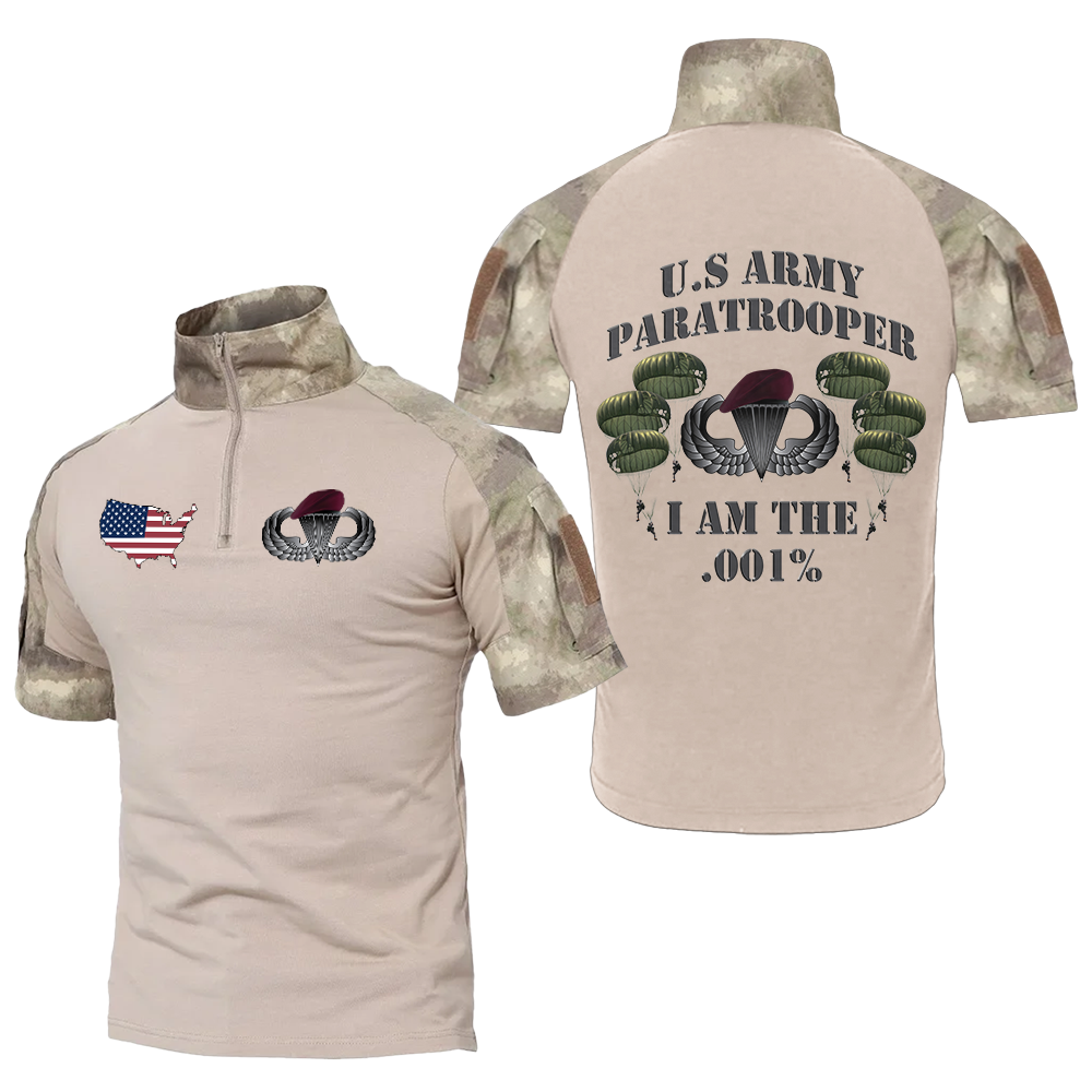 Army Paratrooper I AM The .001% Tactical Polo Shirt