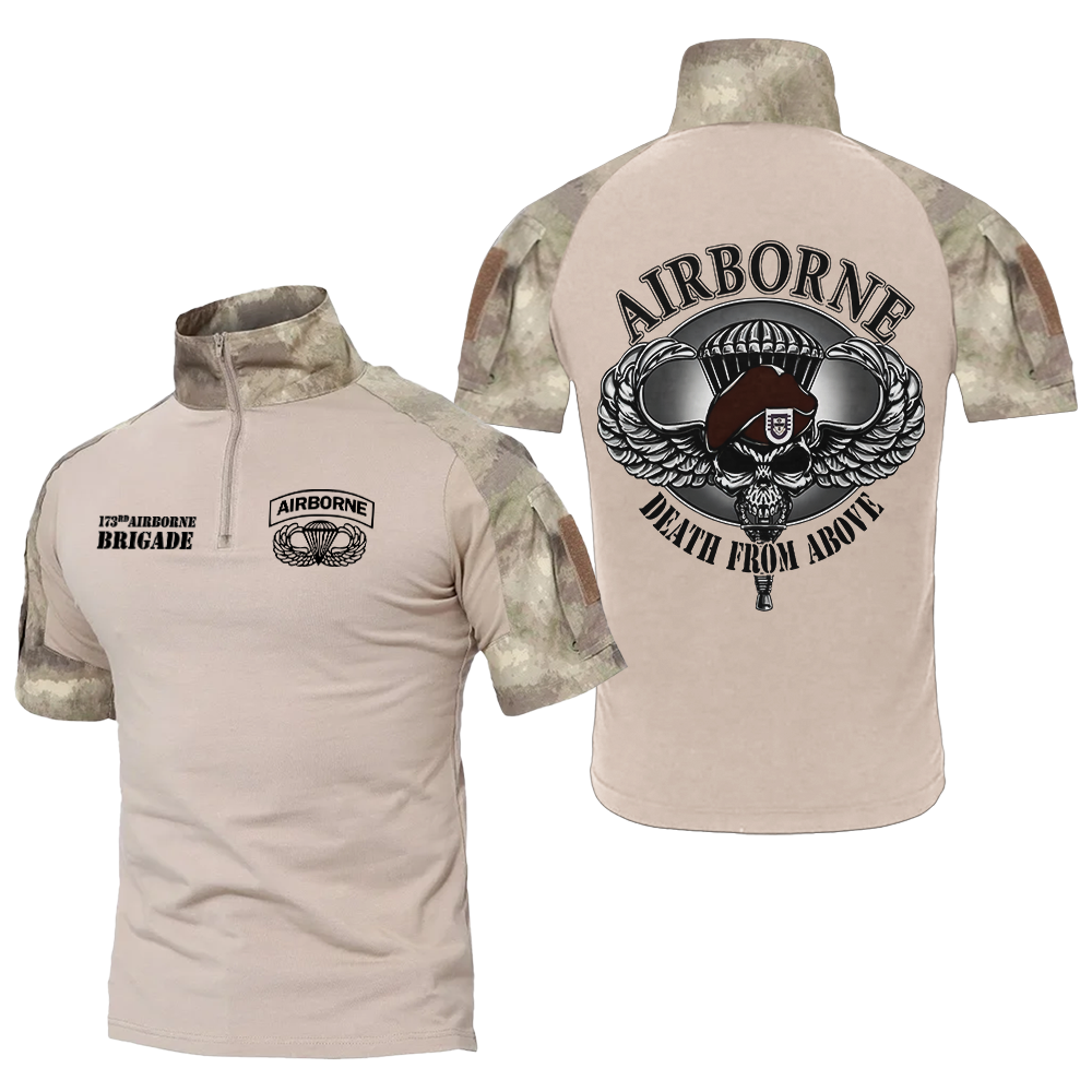 173rd Airborne Brigade Death From Above Tactical Polo Shirt