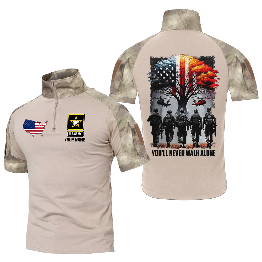 Personalized You'll Never Walk Alone Tactical Polo Shirt