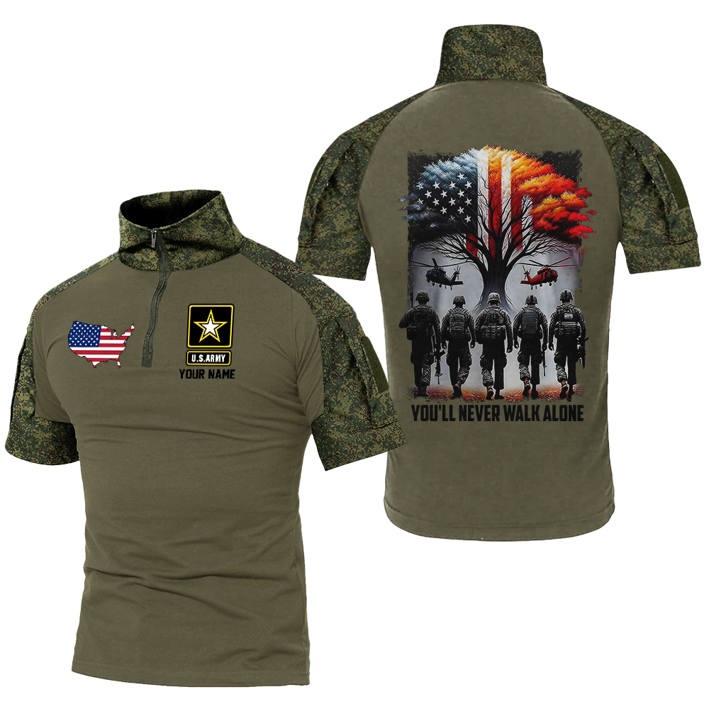 Personalized You'll Never Walk Alone Tactical Polo Shirt