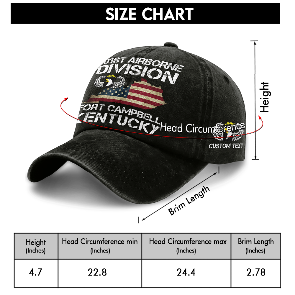 Airborne Fort Campbell Washed Cap