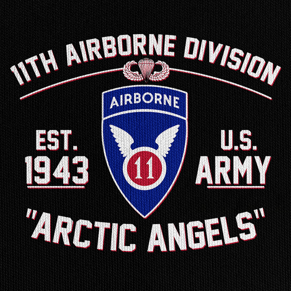 11th Airborne Division Quarter Zip Hoodie
