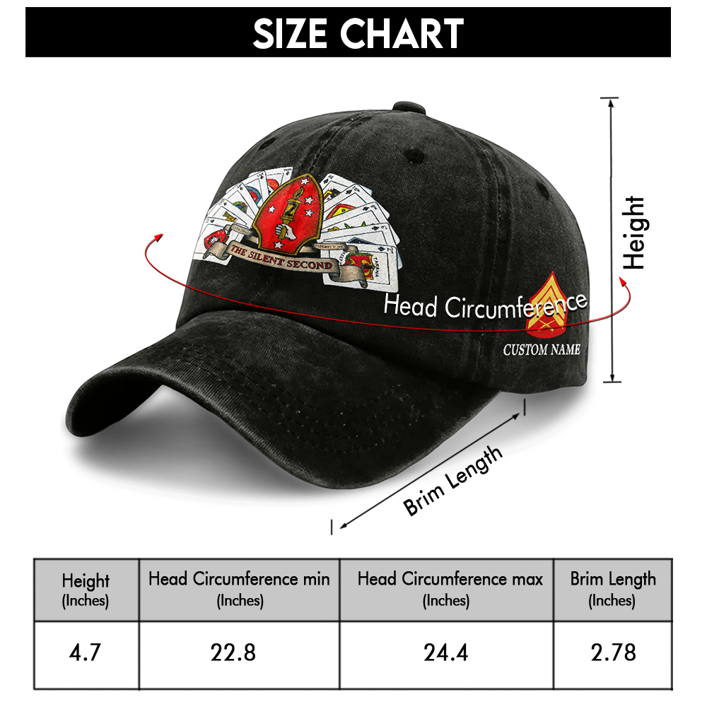 Personalizable The Silent Second Washed Cap