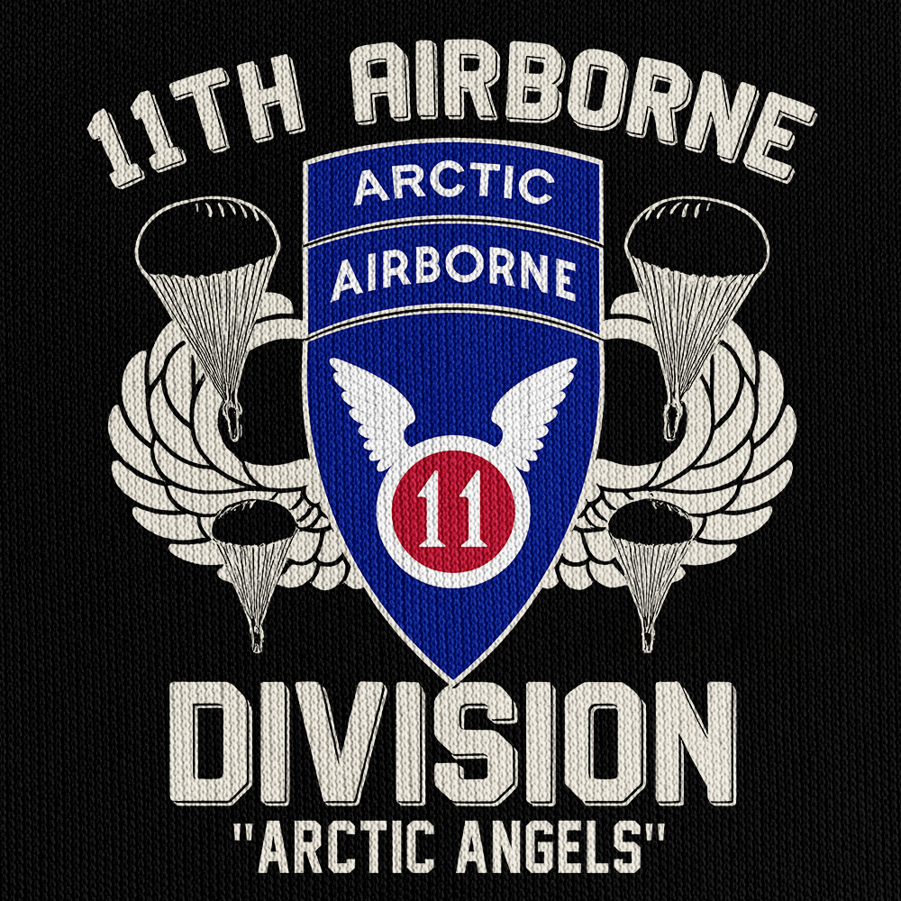 11th Airborne Division Quarter Zip Hoodie