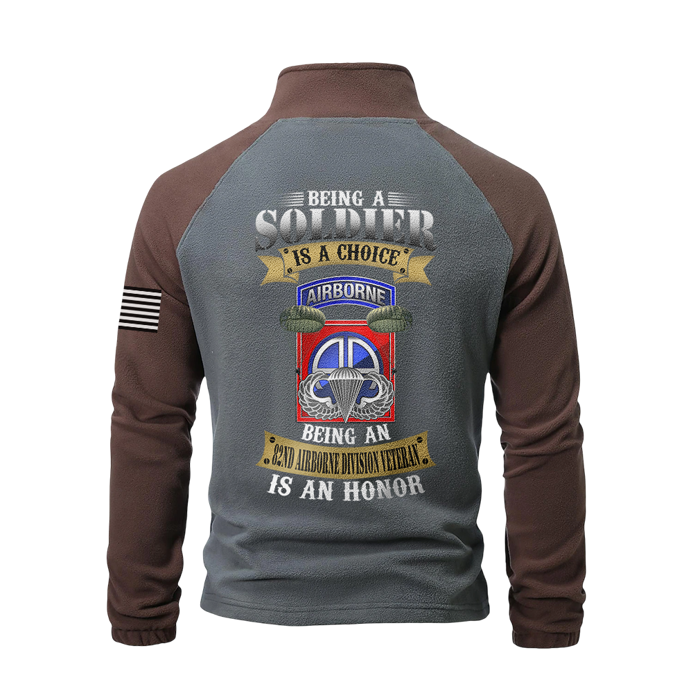82nd Airborne Division Half-Zip Raglan Sweatshirt