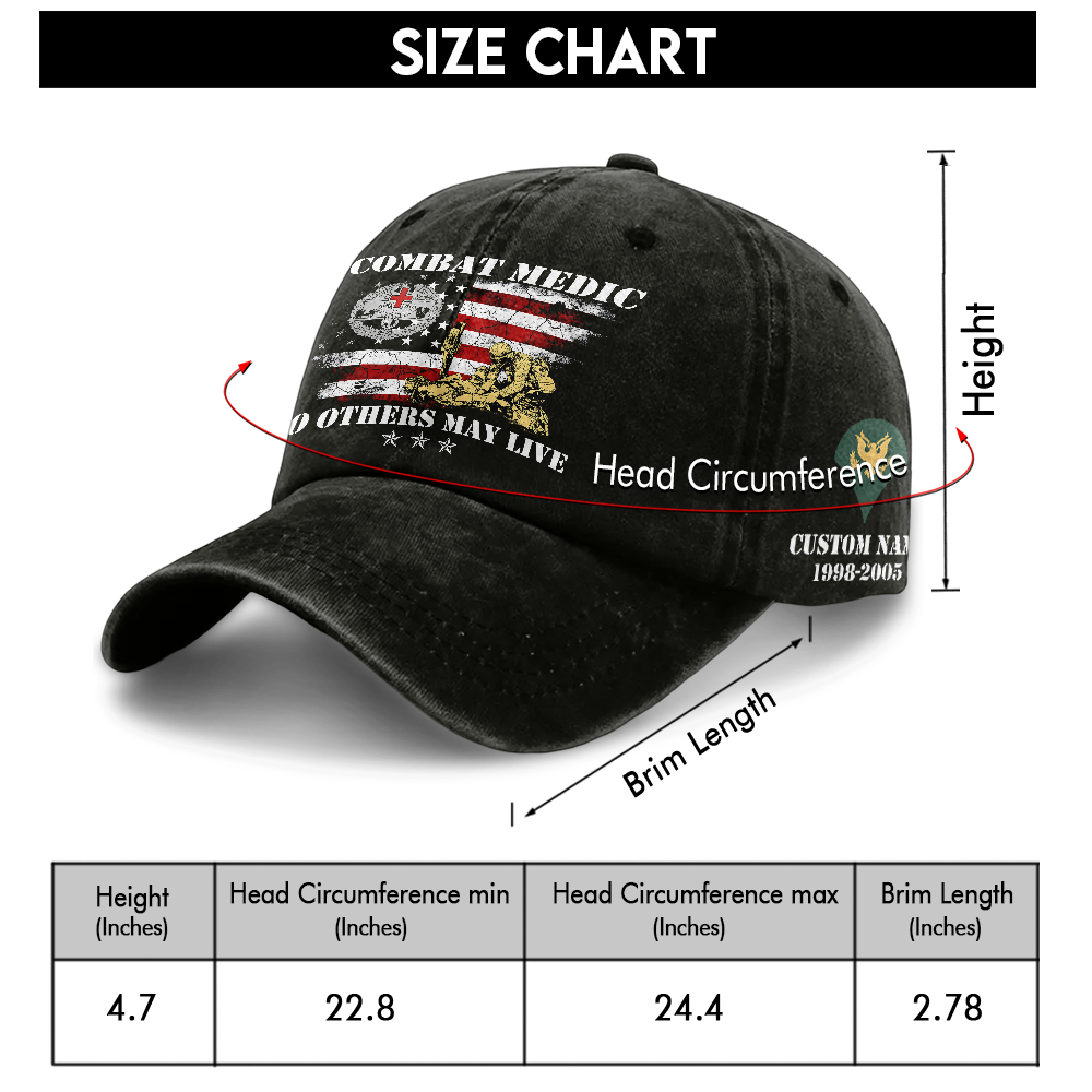 Personalizable Combat Medic Washed Cap