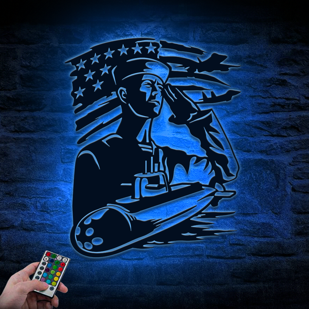 Navy Submarine Metal Sign Wall Art