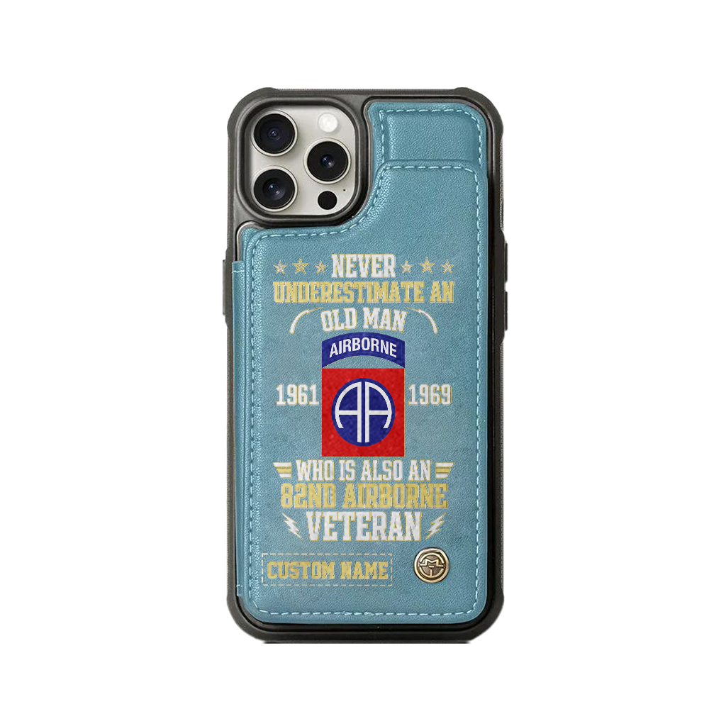 Personalizable 82nd Airborne Division Wallet Phone Case