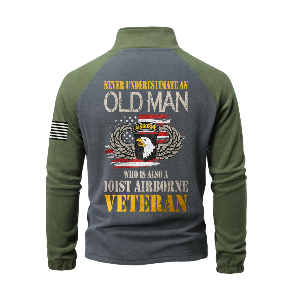 101st Airborne Division Half-Zip Raglan Sweatshirt