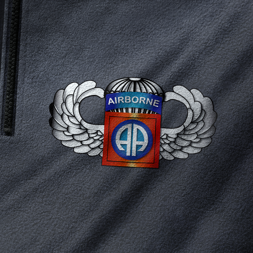 82nd Airborne Division Half-Zip Raglan Sweatshirt