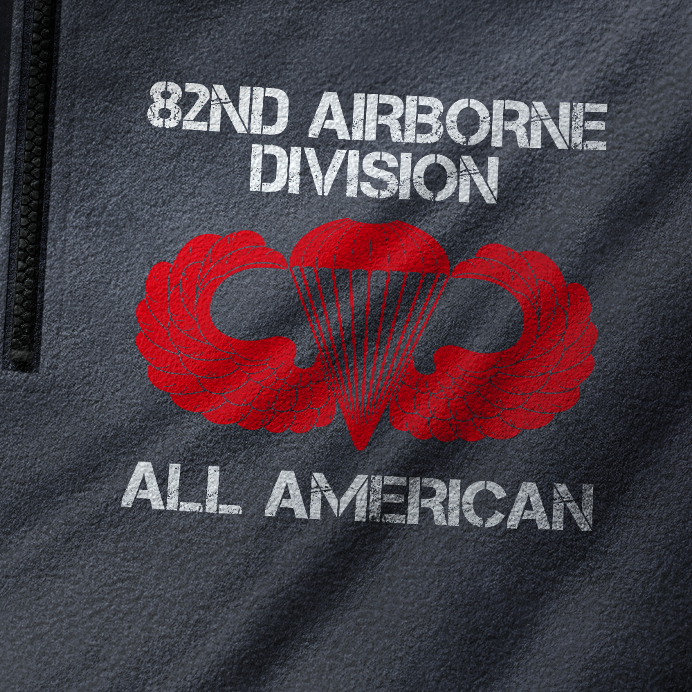Airborne I Did This For a Living Half-Zip Raglan Sweatshirt