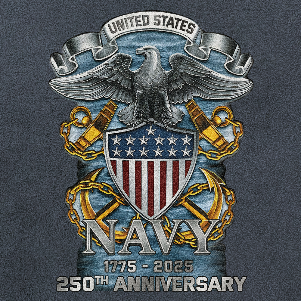 Navy 250th Anniversary Half-Zip Raglan Sweatshirt