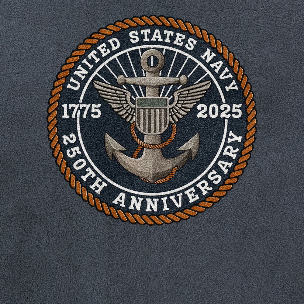 Navy 250th Anniversary Half-Zip Raglan Sweatshirt
