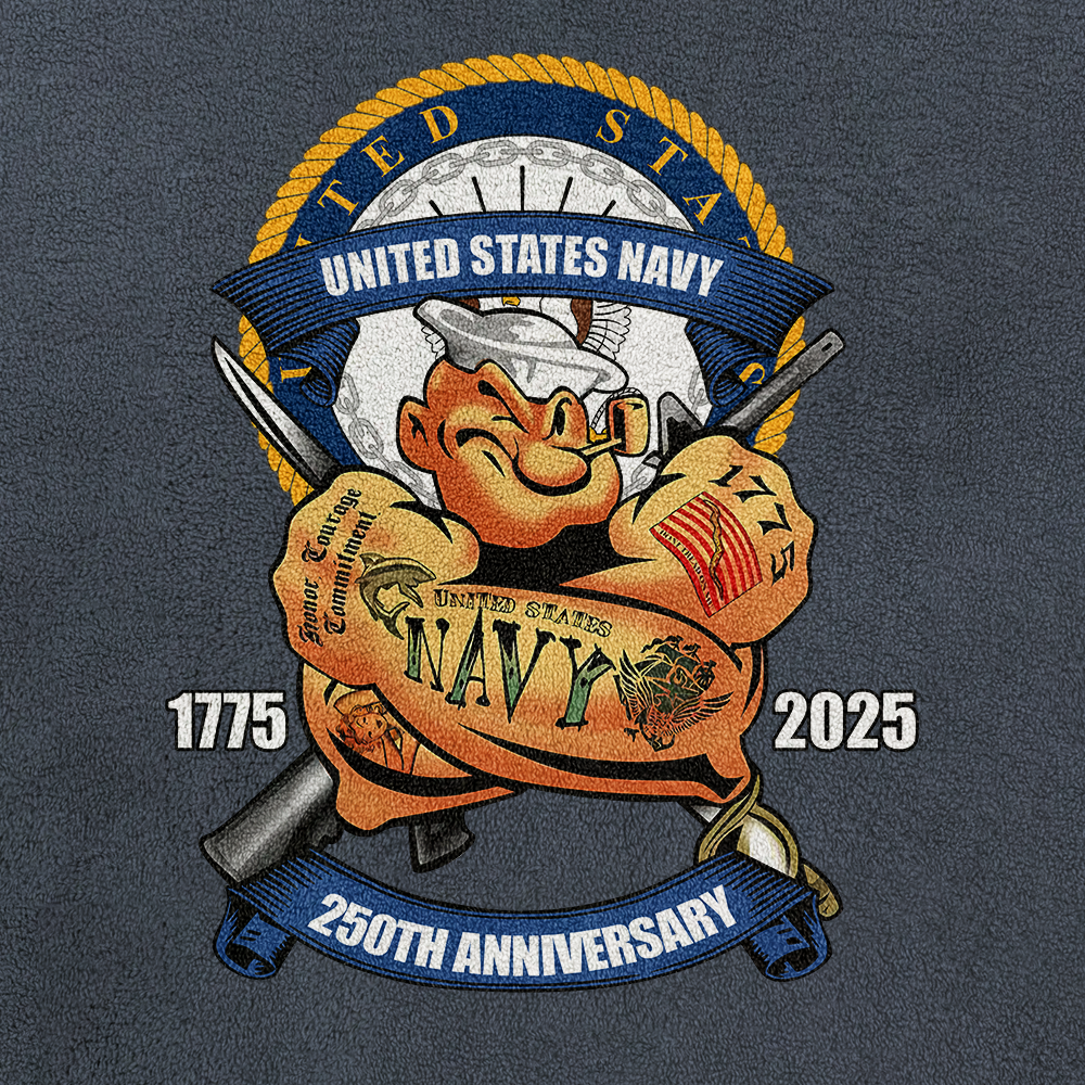 Navy 250th Anniversary Half-Zip Raglan Sweatshirt