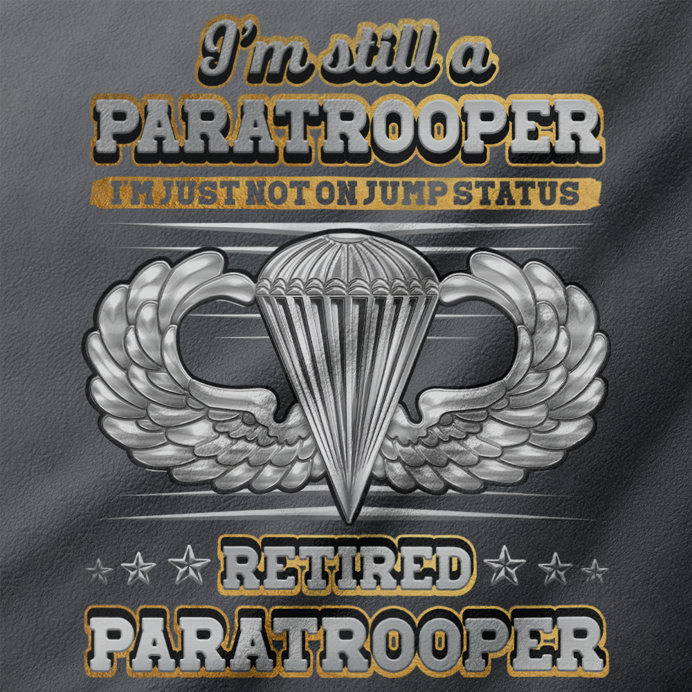 Personalizable Retired Paratrooper Half-Zip Raglan Sweatshirt