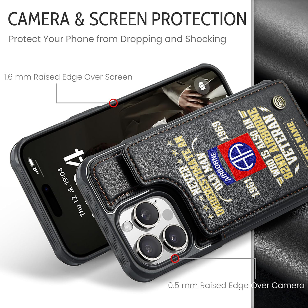 Personalizable 82nd Airborne Division Wallet Phone Case