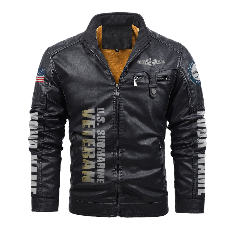 Personalizable Navy Submarine To Find Us You Must Be Good Leather Jacket