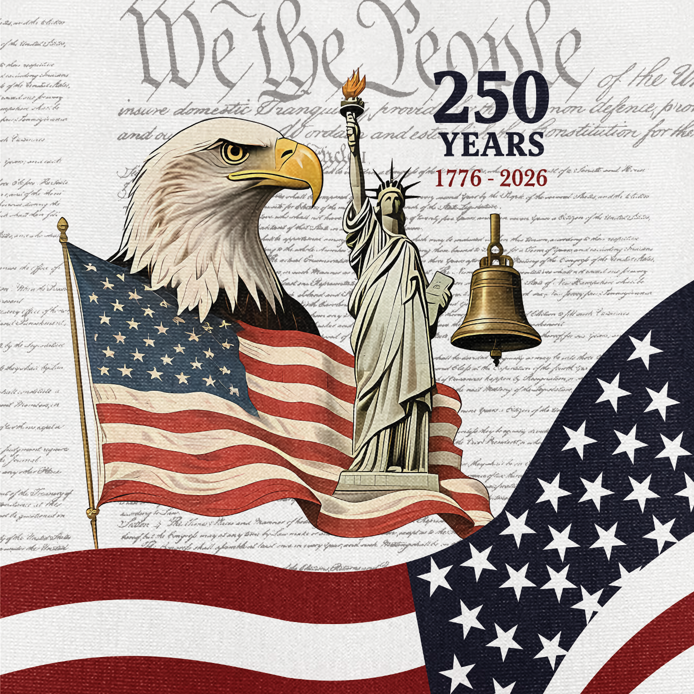 America 250 Years of Freedom Cuban Shirt