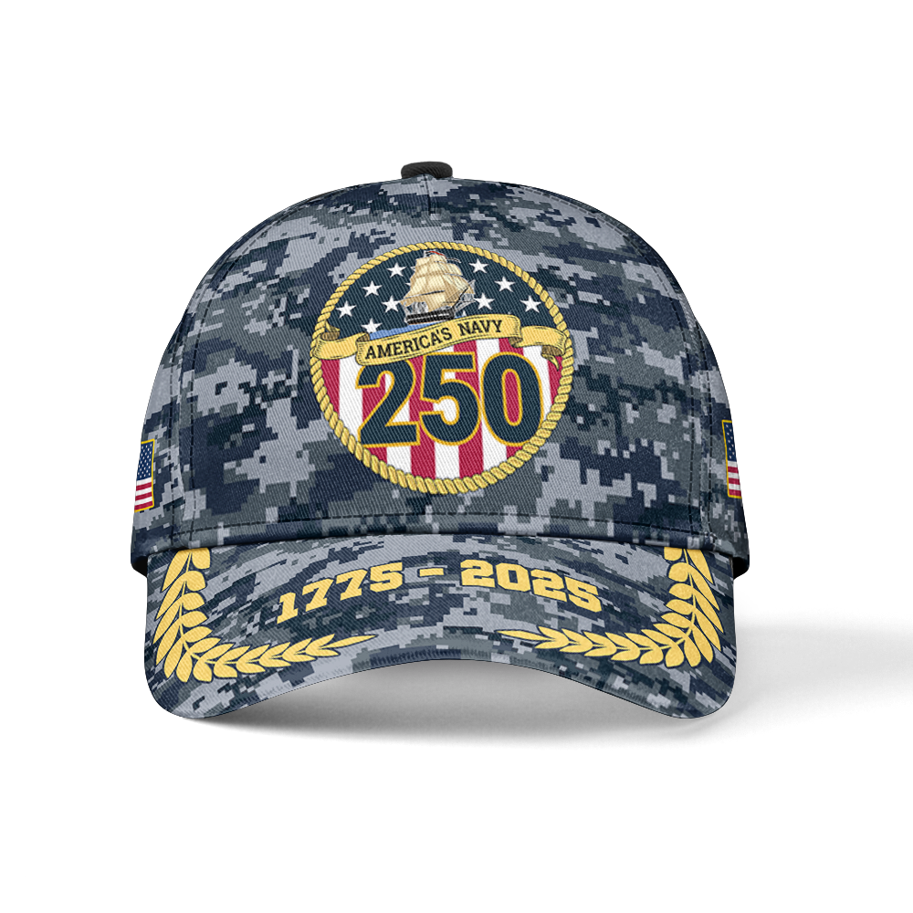 [teket] / ☆ 25SS Plan Cap / Navy Navy 250th Anniversary Embroidered & Printed Cap