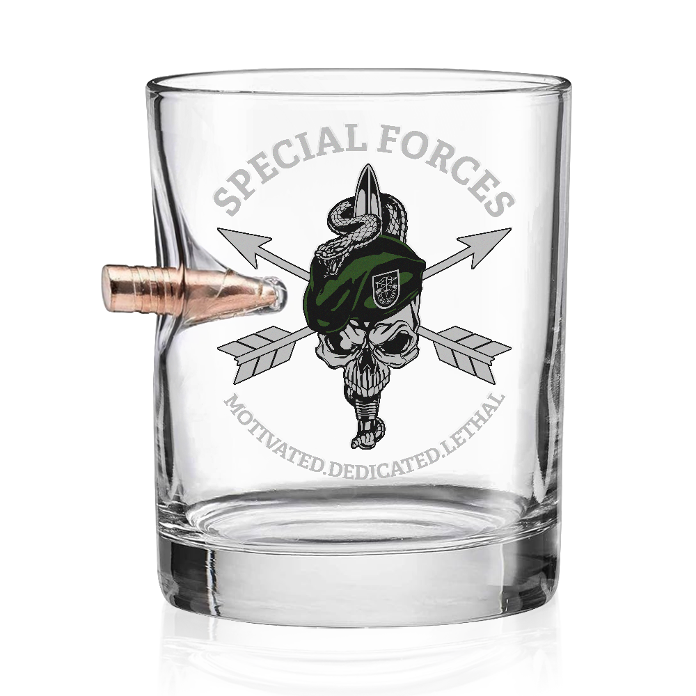 Special Forces Medicated Bullet Whiskey Glass