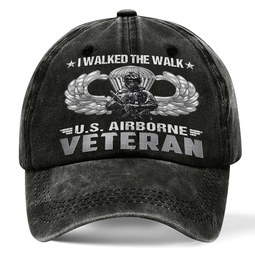 Airborne I Walked The Walk Washed Cap