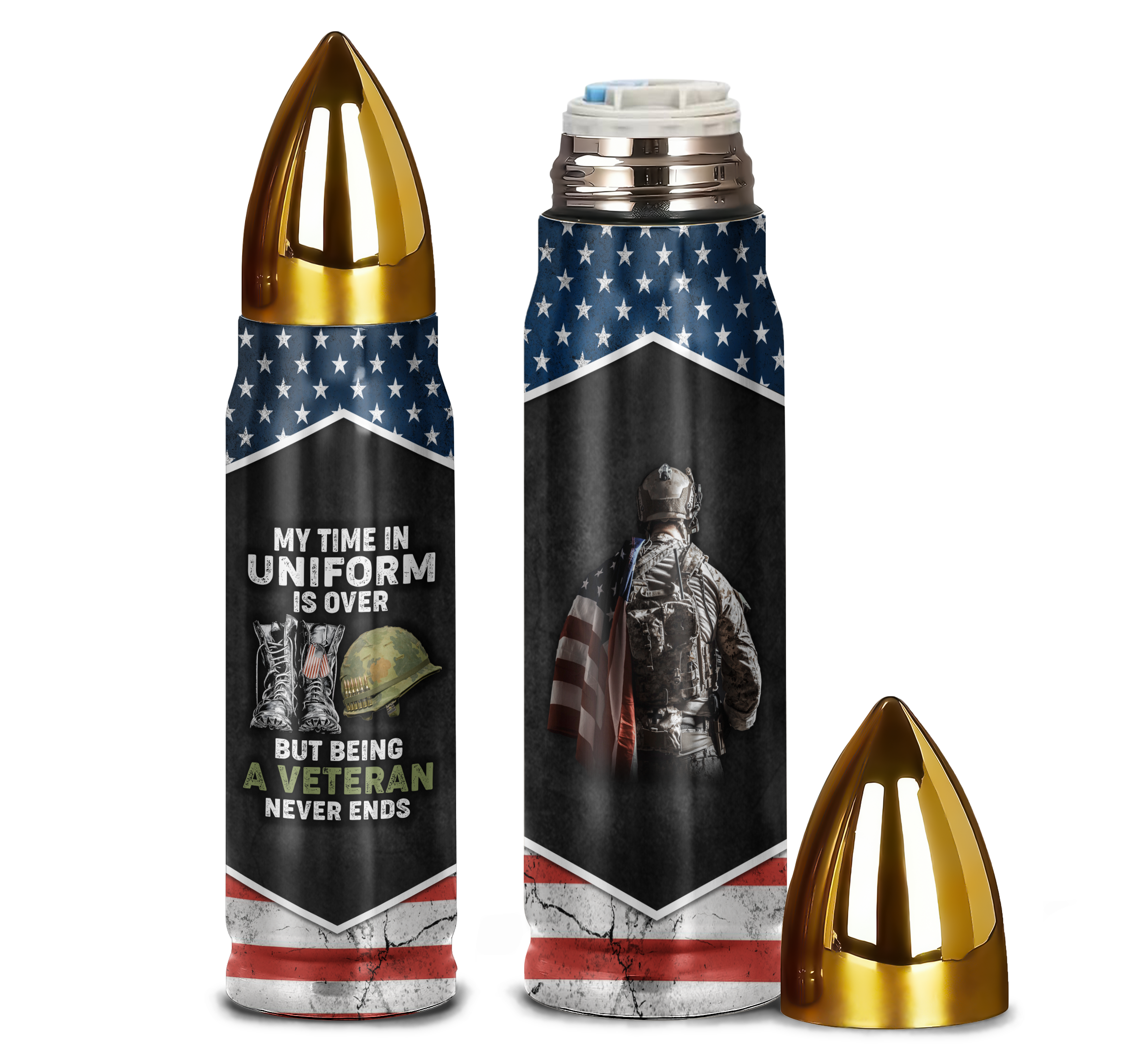 My Time In Uniform Is Over Bullet Tumbler