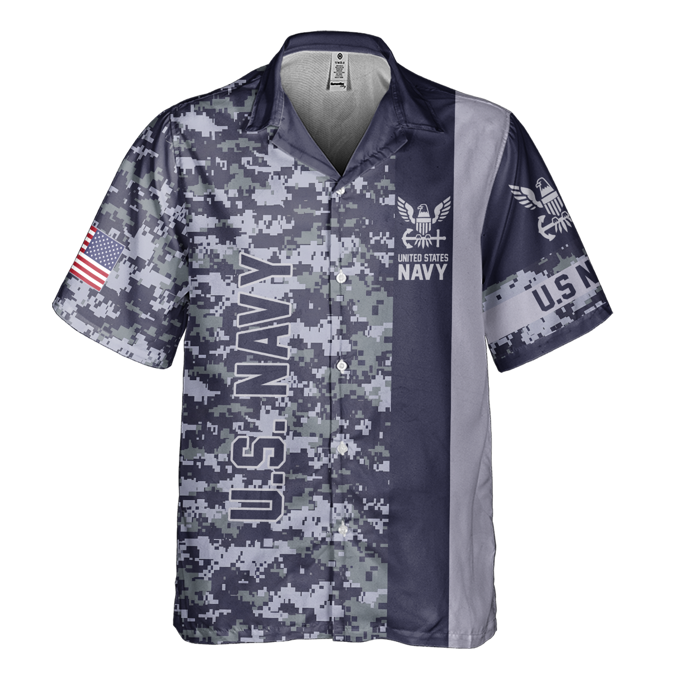 I've Seen The World In The Navy Cuban Shirt