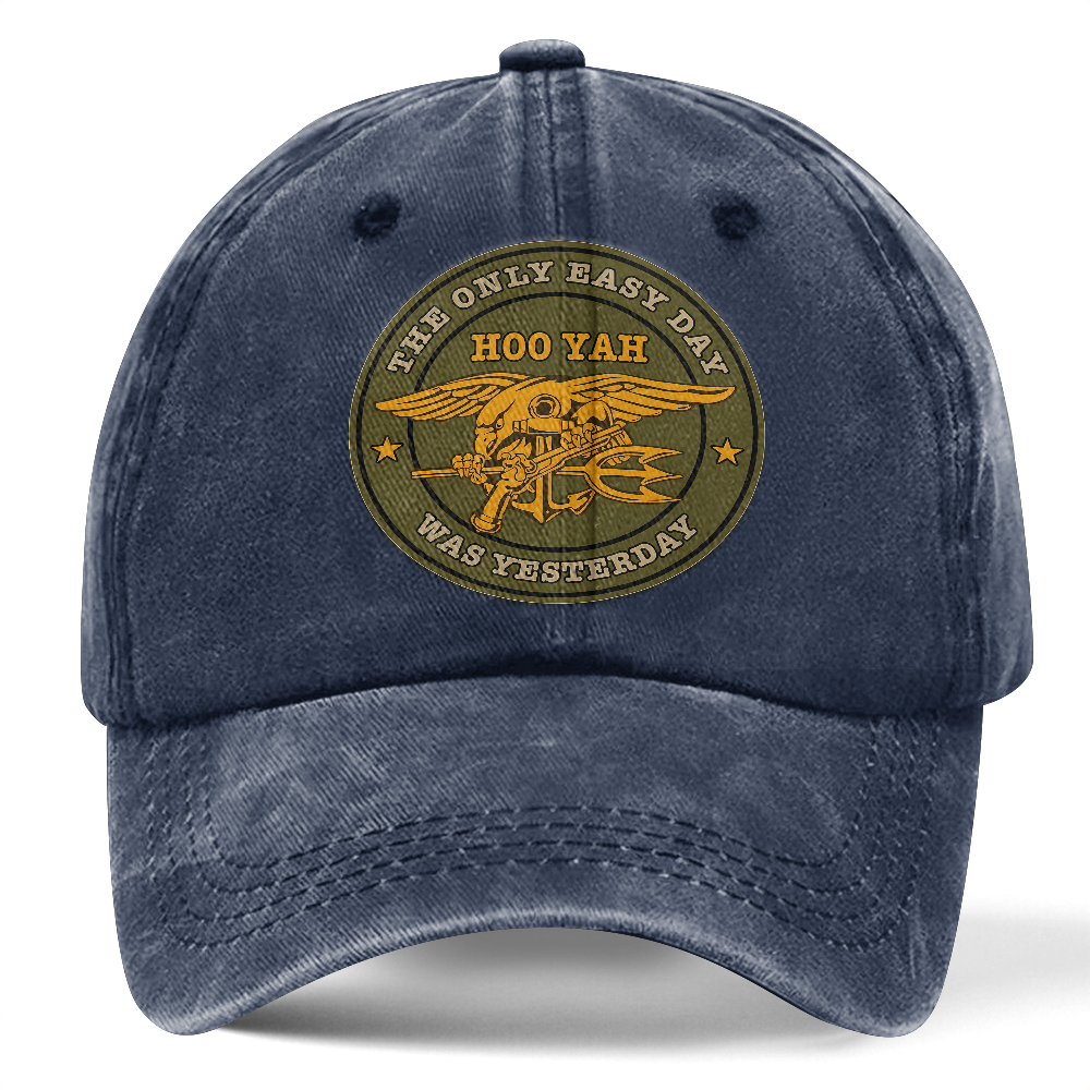 Personalizable Navy Seals Washed Cap